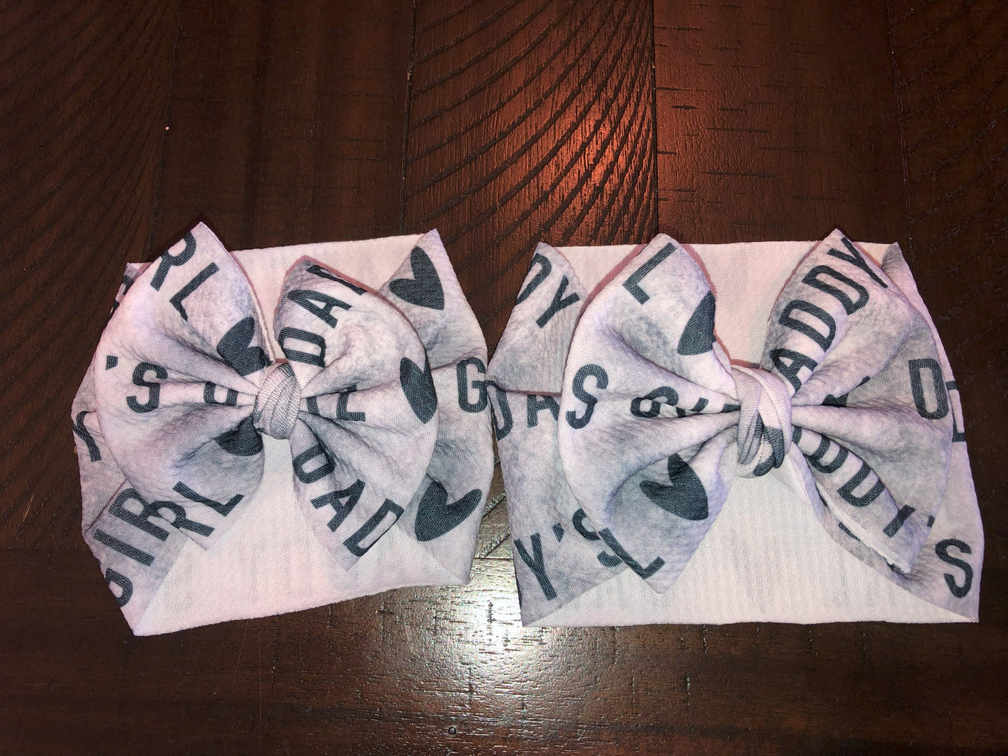 Daddy's Girl Fabric Bows