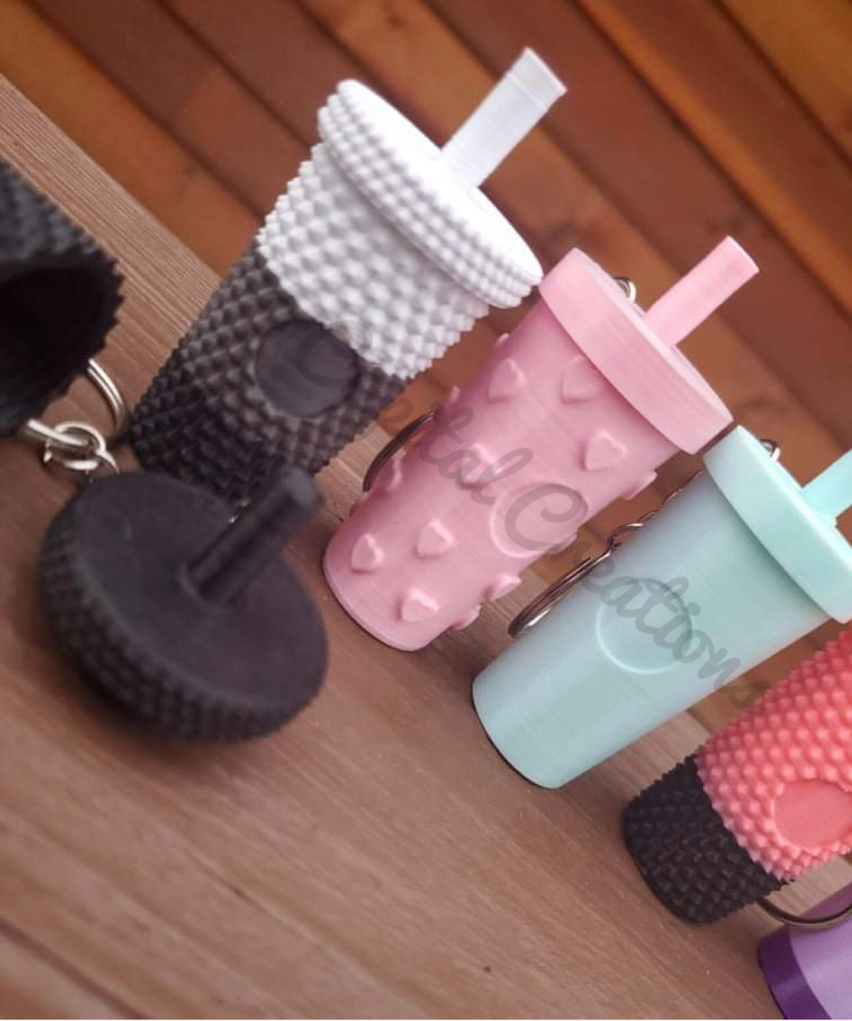 Mini Starbucks Inspired Keychains